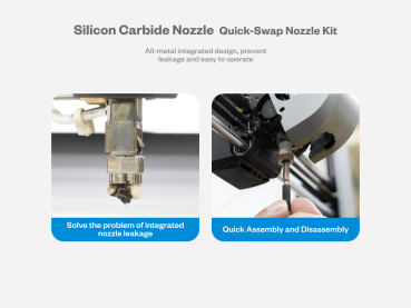 Phaetus X Creality SiC K1C Unicorn Nozzle aus Silizium fast so hart wie Diamant 0,4mm Düse